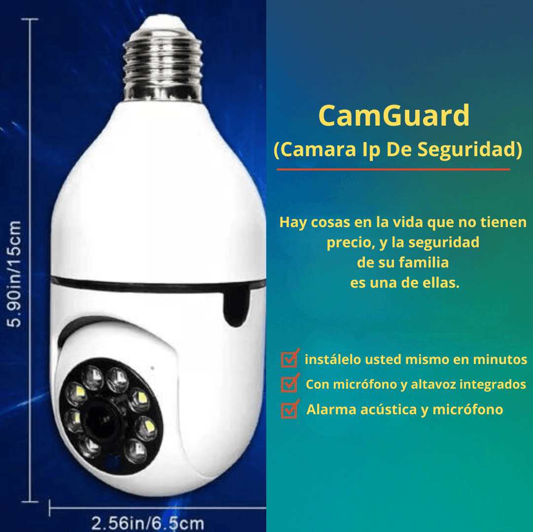 CAMARA PANORAMICA Seguridad Wifi 360